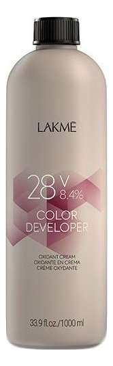 

Крем-окислитель для волос 28V 8,4% Color Developer Oxydant Cream: Крем-окислитель 1000мл, Крем-окислитель для волос 28V 8,4% Color Developer Oxydant Cream