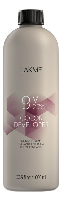 

Крем-окислитель для волос 9V 2,7% Color Developer Oxydant Cream: Крем-окислитель 1000мл, Крем-окислитель для волос 9V 2,7% Color Developer Oxydant Cream