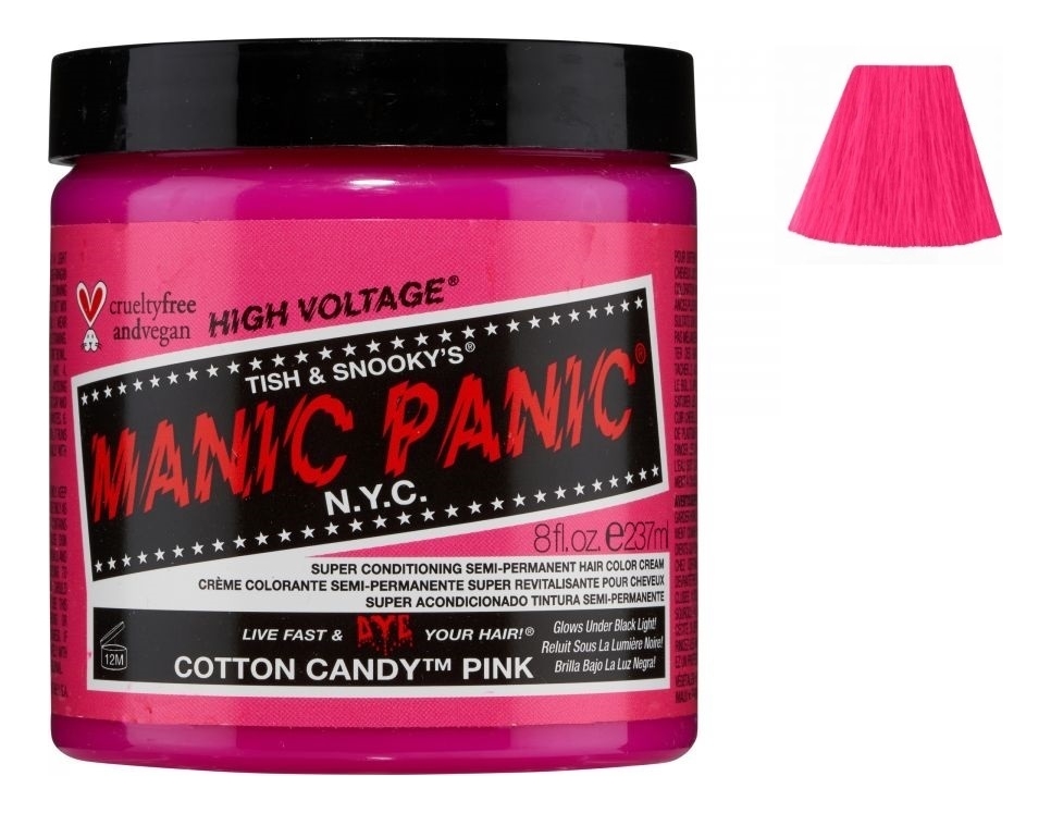 

Краска для волос High Voltage 237мл: Cotton Candy Pink, Краска для волос High Voltage 237мл