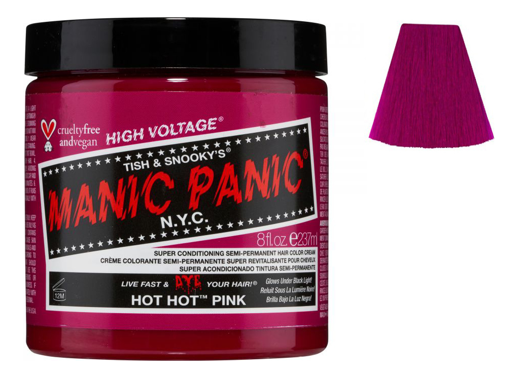 

Краска для волос High Voltage 237мл: Hot Hot Pink, Краска для волос High Voltage 237мл