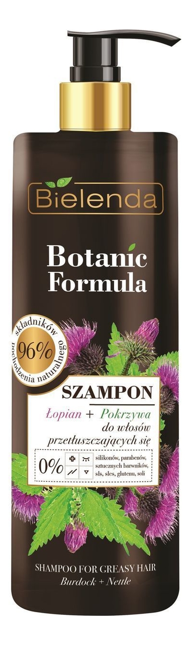 

Шампунь для волос с экстрактом лопуха и крапивы Botanic Formula 400мл