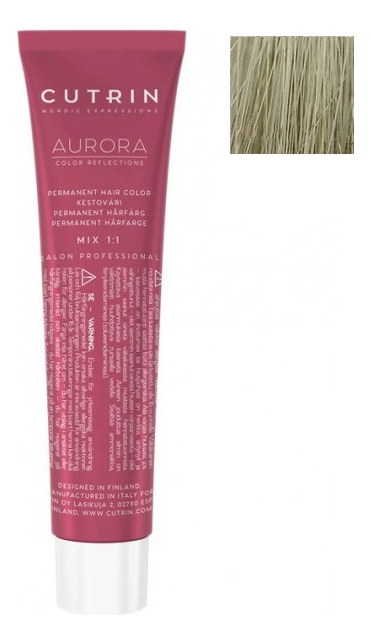 

Крем-краска для волос Aurora Demi Permanent Hair Color 60мл: 10.1 Пепельный блондин, Крем-краска для волос Aurora Demi Permanent Hair Color 60мл