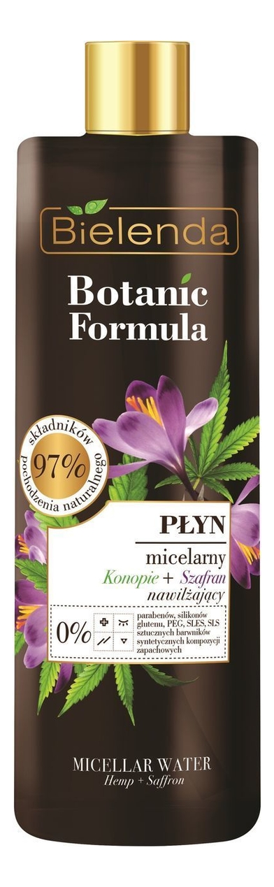 

Мицеллярная вода для лица с маслом конопли и шафрана Botanic Formula 500мл