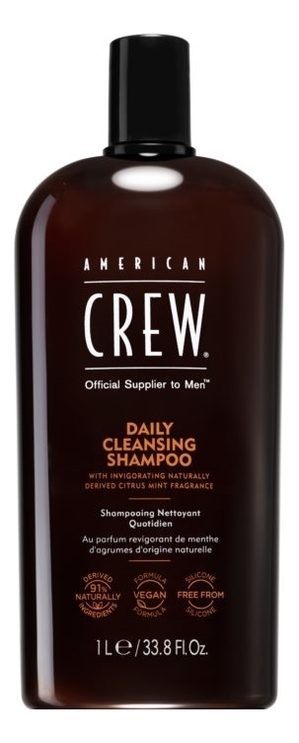 Ежедневный очищающий шампунь для волос Daily Cleansing Shampoo: Шампунь 1000мл american crew шампунь для ежедневного ухода за нормальными и сухими волосами daily deep moisturizing shampoo