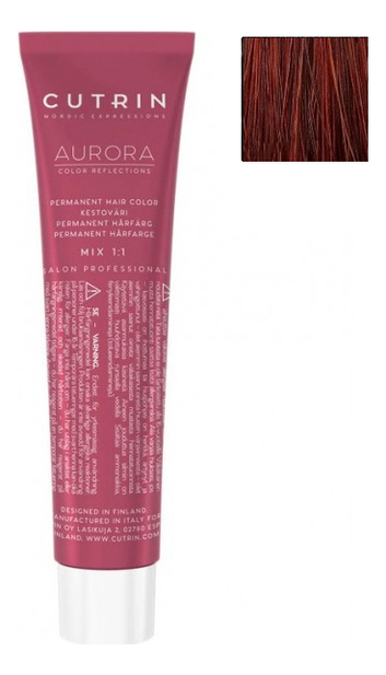 

Крем-краска для волос Aurora Demi Permanent Hair Color 60мл: 5.43 Светло-коричневое медное золото, Крем-краска для волос Aurora Demi Permanent Hair Color 60мл