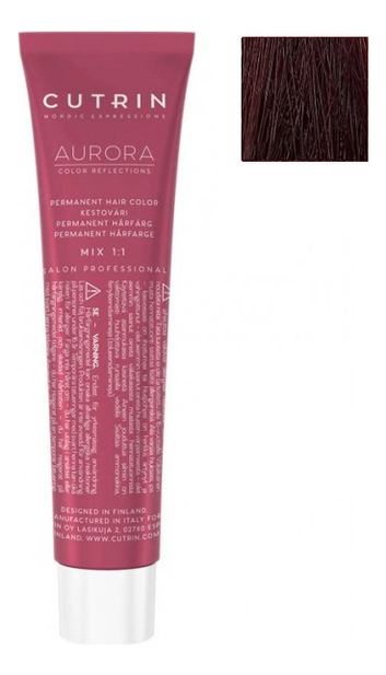 

Крем-краска для волос Aurora Demi Permanent Hair Color 60мл: 5.56 Полночь, Крем-краска для волос Aurora Demi Permanent Hair Color 60мл