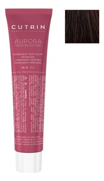 

Крем-краска для волос Aurora Demi Permanent Hair Color 60мл: 5.74 Шоколадное печенье, Крем-краска для волос Aurora Demi Permanent Hair Color 60мл