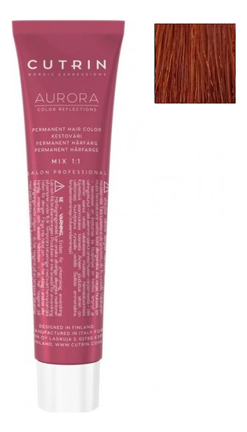 

Крем-краска для волос Aurora Demi Permanent Hair Color 60мл: 6.43 Медное золото, Крем-краска для волос Aurora Demi Permanent Hair Color 60мл