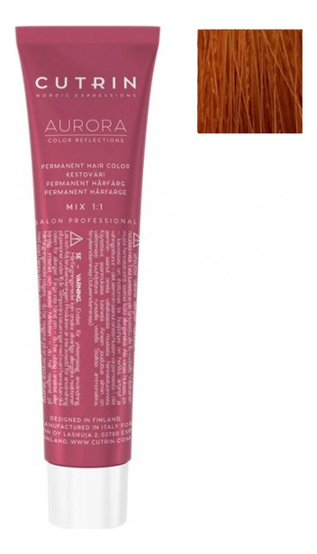 

Крем-краска для волос Aurora Demi Permanent Hair Color 60мл: 8.43 Светлое медное золото, Крем-краска для волос Aurora Demi Permanent Hair Color 60мл