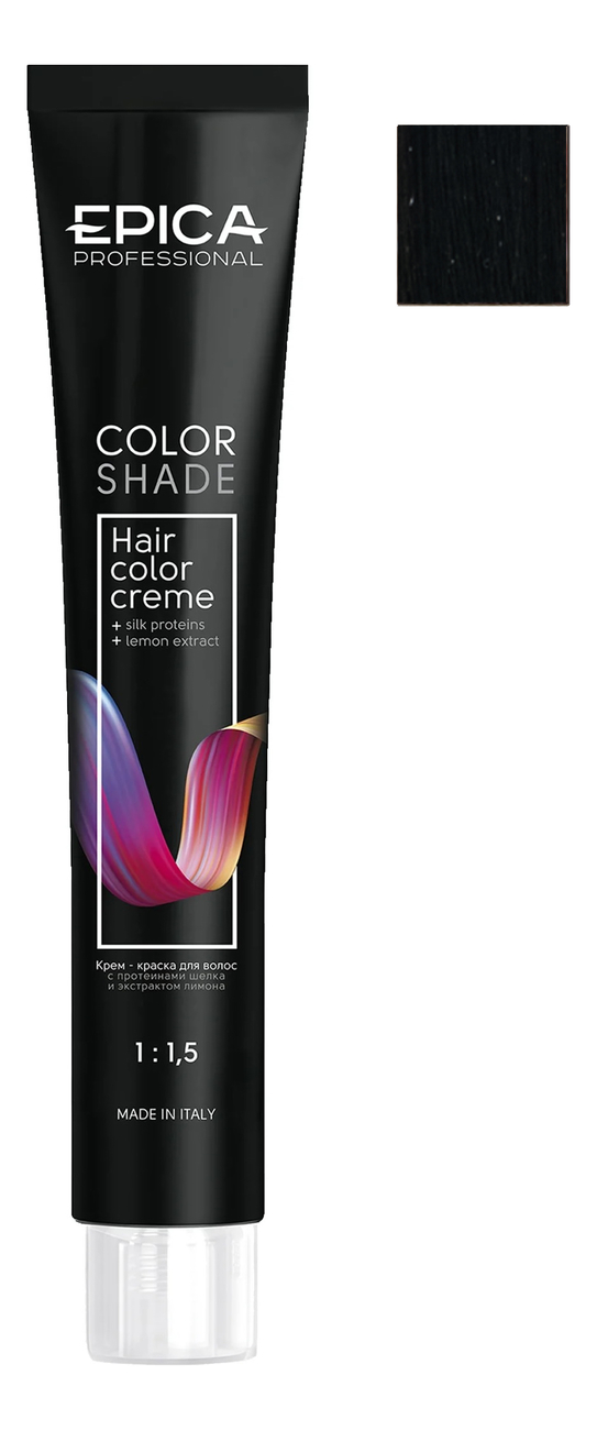 

Крем-краска для волос Color Shade 100мл: 4.77 Шатен Шоколадный Интенсивный, Крем-краска для волос Color Shade 100мл