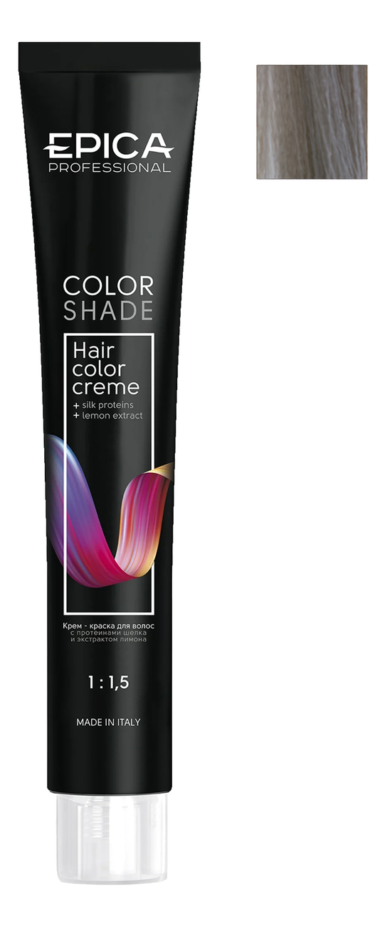 

Крем-краска для волос Color Shade 100мл: 9.81 Блондин Жемчужно-Пепельный, Крем-краска для волос Color Shade 100мл