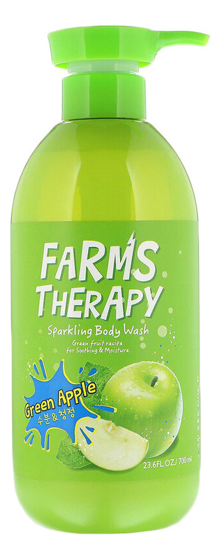 

Гель для душа с экстрактом зеленого яблока Farms Therapy Sparkling Body Wash Green Apple 700мл