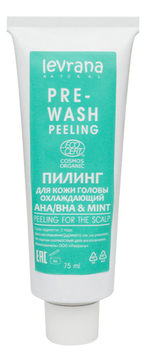 Охлаждающий пилинг для кожи головы Pre-Wash Peeling AHA/BHA & Mint 75мл