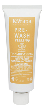 Пилинг-скраб для глубокого очищения кожи головы Pre-Wash Peeling AHA/BHA & Cedar & L-Arginine 75мл