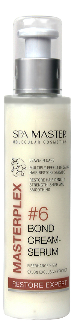 

Регенерирующий крем-эликсир для волос Masterplex #6 Bond Cream-Serum Regenerating Hair Cream Elixir pH 5.0 125мл