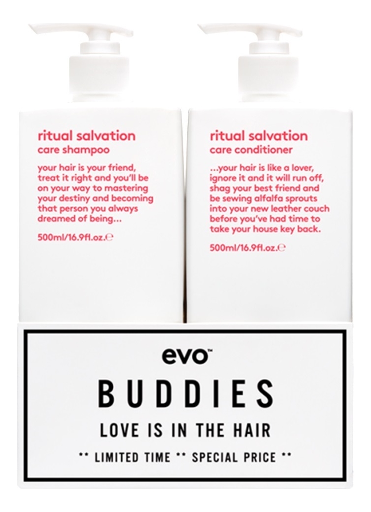 Evo для волос. EVO Ritual Salvation Care Shampoo. EVO кондиционер для объема. Наборе EVO. EVO восстанавливающий набор.