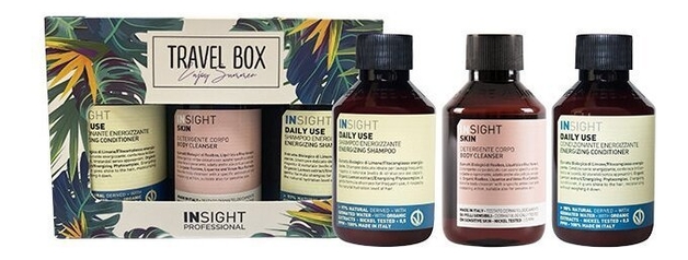 

Набор Travel Box Daily Use (шампунь для волос 100мл + кондиционер для волос 100мл + гель для тела 100мл)
