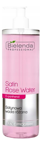 Сатиновая розовая вода для лица Face Program Satin Rose Water 500мл гиалуроновый тоник для лица face program hyaluronic face toner 500мл
