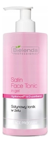 Купить Сатиновый гель-тоник для лица Face Program Satin Skin Tonik In Gel 500мл, Bielenda Professional