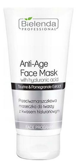 Омолаживающая маска для лица с гиуалироновой кислотой Face Program Anti-Age Face Mask With Hyaluronic Acid 175мл гиалуроновый тоник для лица face program hyaluronic face toner 500мл