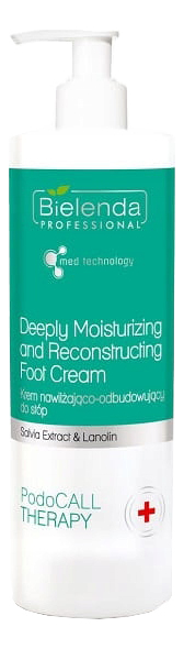 

Увлажняющий и восстанавливающий крем для ног PodoCall Therapy Deeply Moisturizing And Reconstructing Foot Cream 500мл