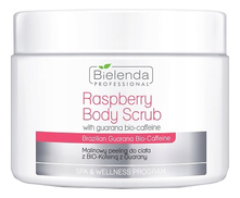 Bielenda Professional Малиновый скраб для тела с кофеином 2 в 1 Spa & Wellness Program Raspberry Body Scrub 550г