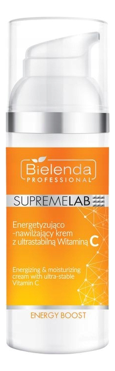 Энергетический и увлажняющий крем для лица SupremeLab Energy Boost Energizing & Moisturizing Cream With Ultra-Stable Vitamin C 50мл