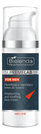 Купить Увлажняющий и успокаивающий крем для лица SupremeLab For Men Moisturizing And Smoothing Face Cream 50мл, Bielenda Professional