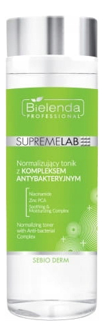 

Нормализующий тоник для лица с антибактериальным комплексом SupremeLab Sebio Derm Normalizing Toner With Anti-Bacterial 200мл