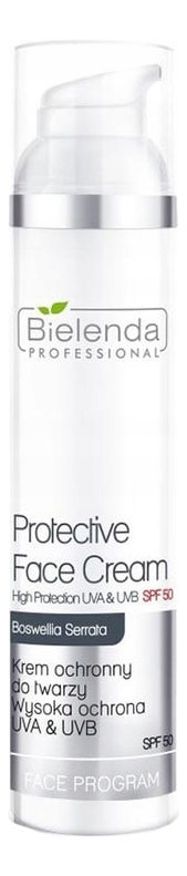 Купить Защитный крем для лица Face Program Protective Face Cream SPF50: Крем 100мл, Bielenda Professional