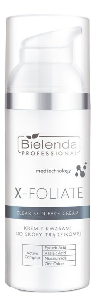 

Крем для лица с кислотами X-Foliate Clear Skin Face Cream 50мл