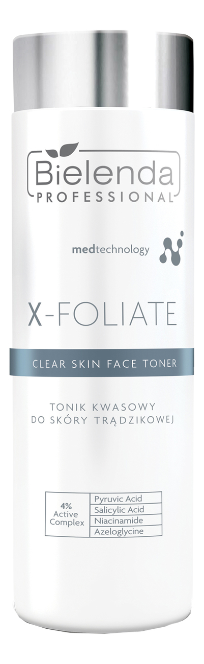 

Тоник для лица с кислотами X-Foliate Clear Skin Face Toner 200мл