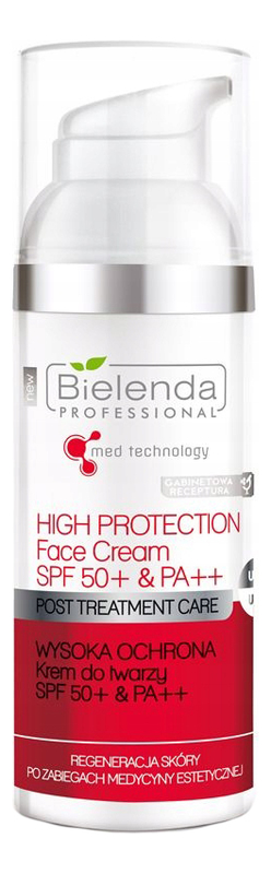 

Крем для защиты лица Post Treatment Care High Protection Face Cream SPF50+ & PA++ 50мл