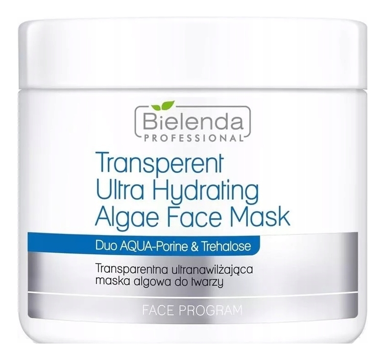 Прозрачная ультраувлажняющая альгинатная маска для лица Duo Aqua Porin  Trenalose Transperent Ultra Hydrating Algae Face Mask: Маска 190г