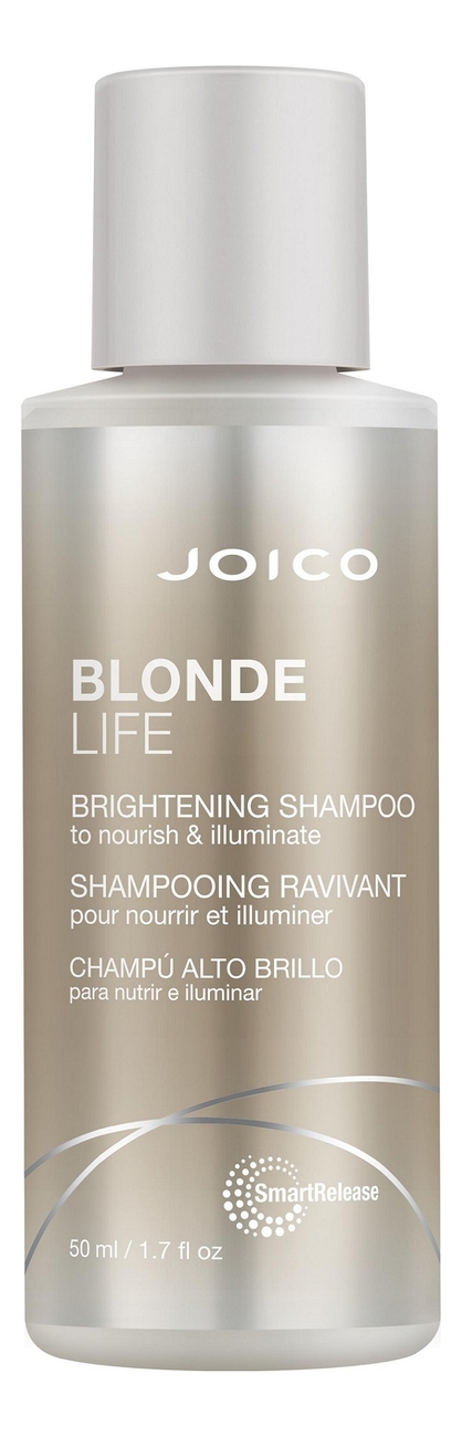 Шампунь для сохранения чистоты и сияния осветленных волос Blonde Life Brightening Shampoo: Шампунь 50мл joico шампунь blonde life brightening безупречный блонд для сохранения чистоты и сияния блонда 1000 мл