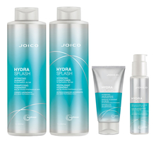 JOICO Набор для тонких волос Hydra Splash (шампунь 1000мл + кондиционер 1000мл + маска 150мл + крем 100мл)