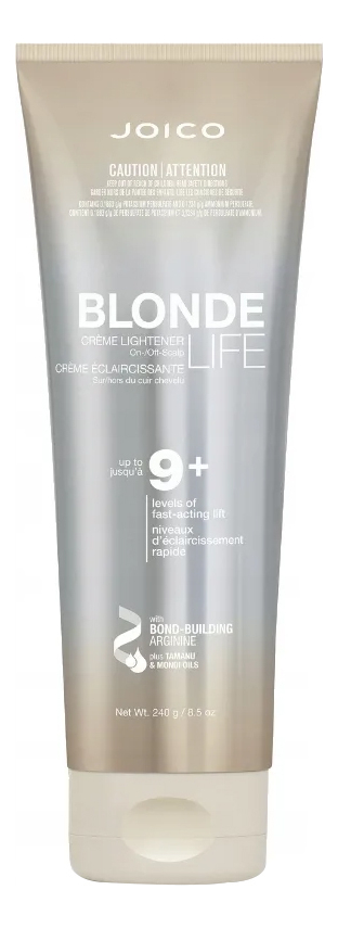 Осветляющий крем для создания чистого бриллиантового блонда Blonde Life Creme Lightener 9+ 240мл