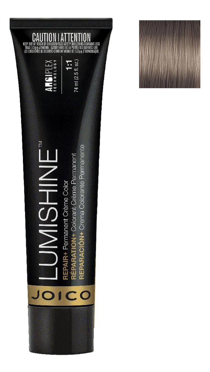 

Перманентная крем-краска для волос Lumishine Permanent Creme Color 74мл: 10BA Очень светлый блондин интенсивно пепельный, Перманентная крем-краска для волос Lumishine Permanent Creme Color 74мл