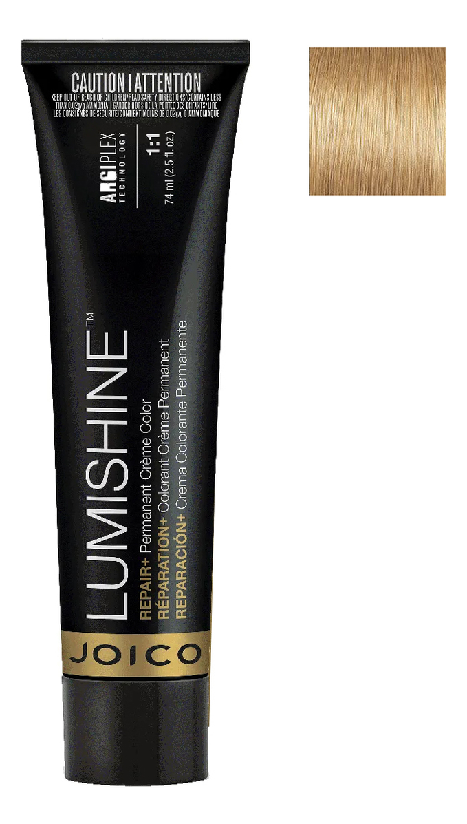 

Перманентная крем-краска для волос Lumishine Permanent Creme Color 74мл: 10NG Очень светлый блондин натурально-золотистый, Перманентная крем-краска для волос Lumishine Permanent Creme Color 74мл