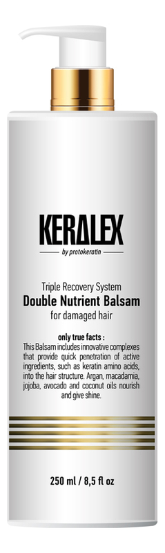 

Высокоинтенсивный бальзам для волос дуо-питание Keralex Double Nutrient Balsam: Бальзам 250мл, Высокоинтенсивный бальзам для волос дуо-питание Keralex Double Nutrient Balsam