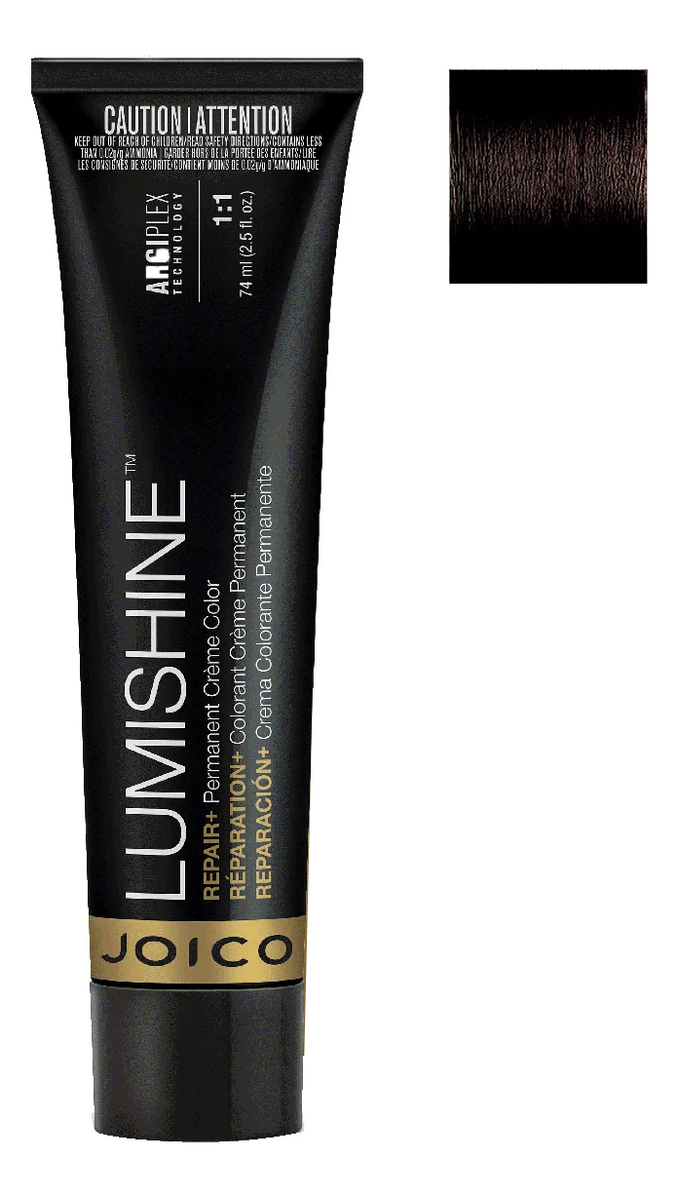 

Перманентная крем-краска для волос Lumishine Permanent Creme Color 74мл: 3N Темно-коричневый натуральный, Перманентная крем-краска для волос Lumishine Permanent Creme Color 74мл