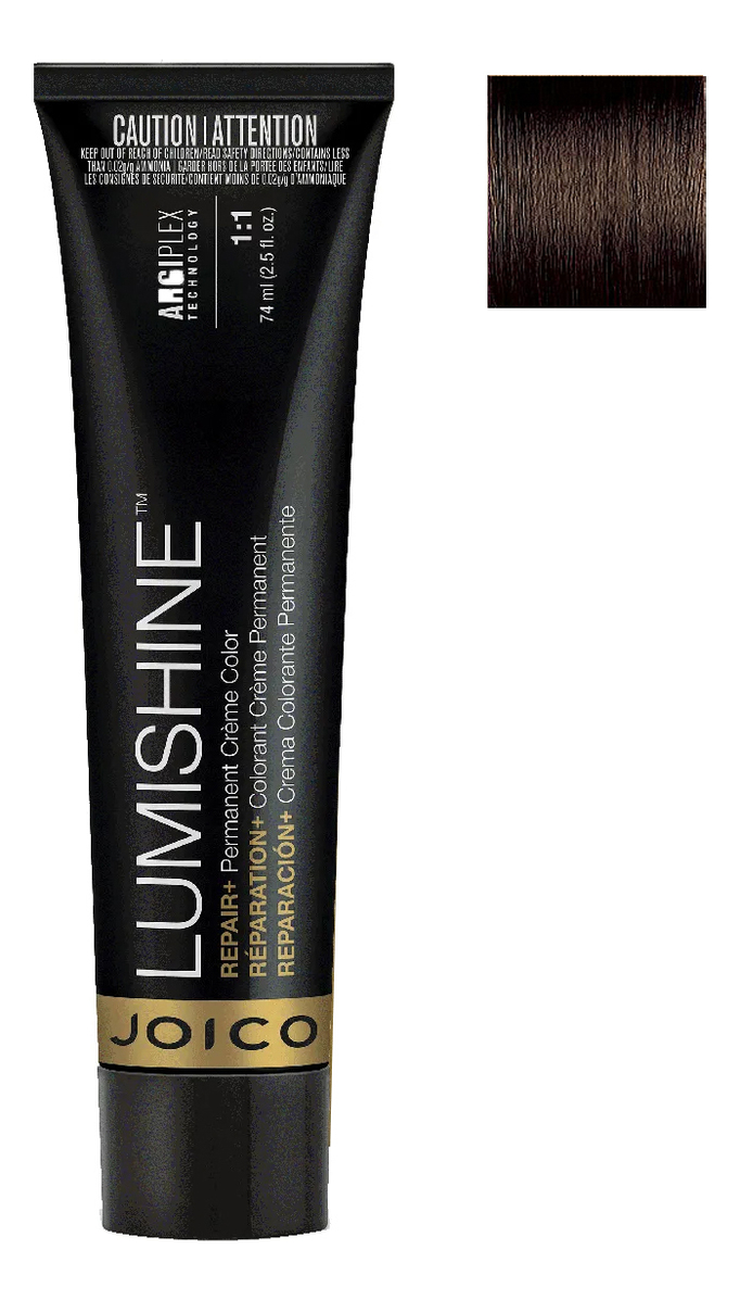 

Перманентная крем-краска для волос Lumishine Permanent Creme Color 74мл: 4N Средне-коричневый натуральный, Перманентная крем-краска для волос Lumishine Permanent Creme Color 74мл