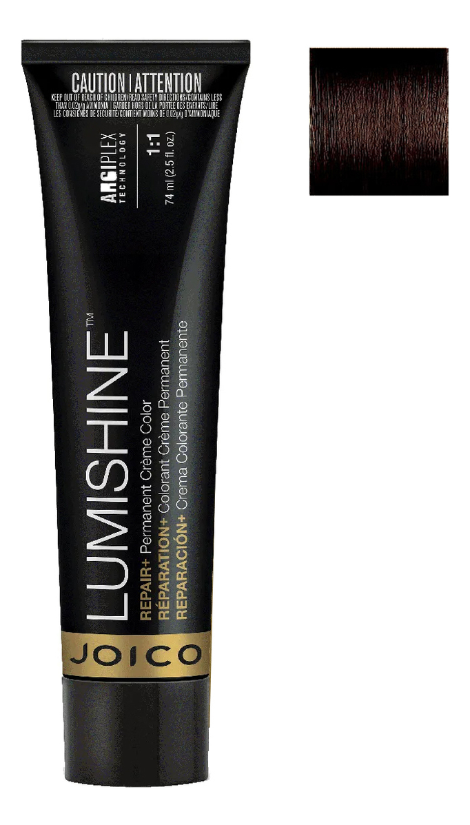 

Перманентная крем-краска для волос Lumishine Permanent Creme Color 74мл: 4NG Средне-коричневый натурально-золотистый, Перманентная крем-краска для волос Lumishine Permanent Creme Color 74мл