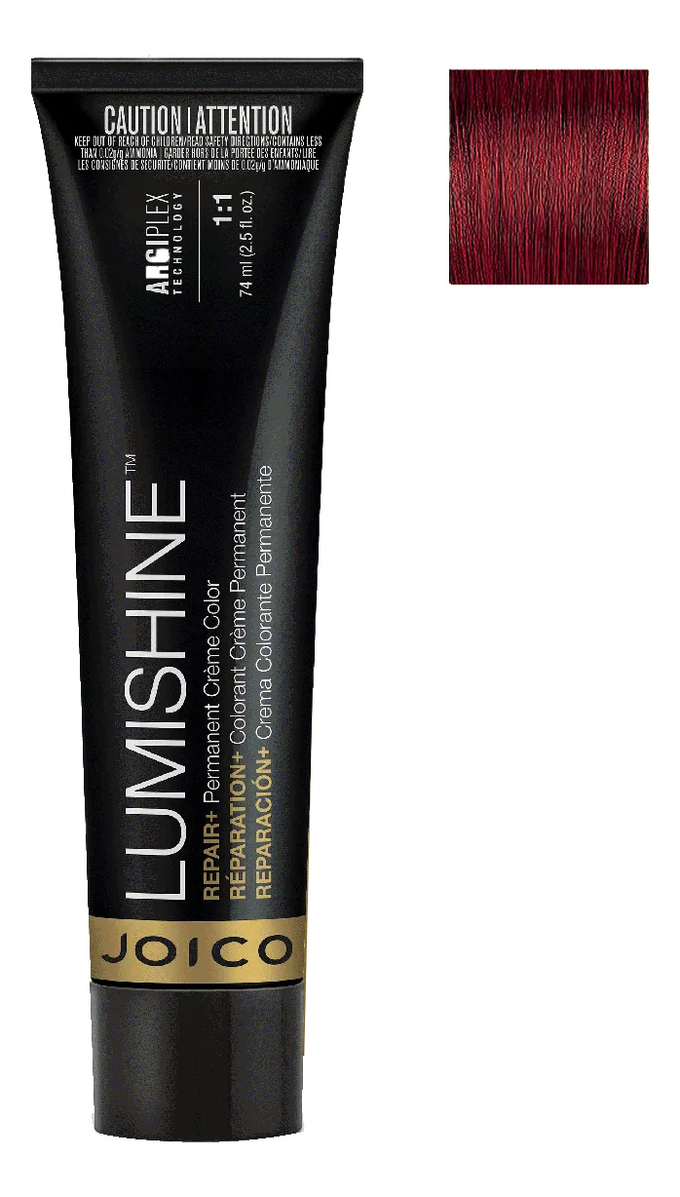 

Перманентная крем-краска для волос Lumishine Permanent Creme Color 74мл: 6RR Темный блондин интенсивно-красный, Перманентная крем-краска для волос Lumishine Permanent Creme Color 74мл