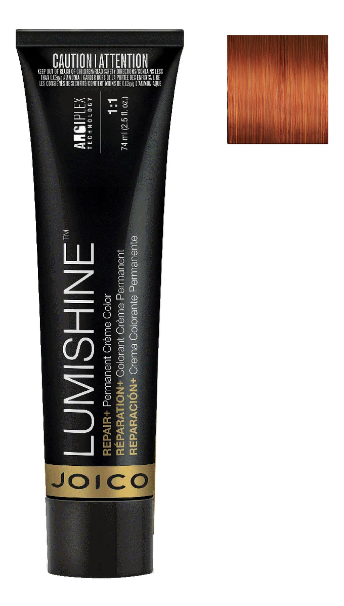

Перманентная крем-краска для волос Lumishine Permanent Creme Color 74мл: 7NRG Средний блондин натурально-красно-золотистый, Перманентная крем-краска для волос Lumishine Permanent Creme Color 74мл