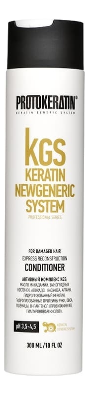 Купить Кондиционер для волос экспресс-восстановление KGS Keratin Newgeneric System Express Reconstruction Conditioner: Кондиционер 300мл, Protokeratin