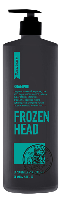 

Крио-шампунь для душа Frozen Head Shampoo: Крио-шампунь 950мл, Крио-шампунь для душа Frozen Head Shampoo
