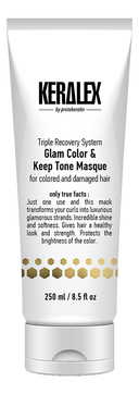 Маска для волос дуо-сияние и защита цвета Keralex Glam Color & Keep Tone Masque