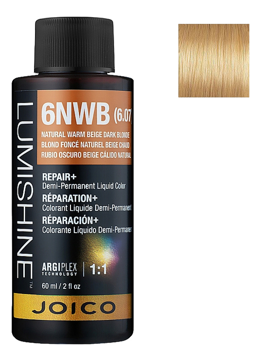 

Демиперманентная премиксованная крем-краска для волос Lumishine Demi-Permanent Liquid Color 60мл: 10NG Очень светлый блондин натурально-золотистый, Демиперманентная премиксованная крем-краска для волос Lumishine Demi-Permanent Liquid Color 60мл