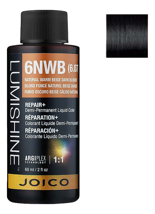 

Демиперманентная премиксованная крем-краска для волос Lumishine Demi-Permanent Liquid Color 60мл: 1BS Сине-серебристый черный, Демиперманентная премиксованная крем-краска для волос Lumishine Demi-Permanent Liquid Color 60мл
